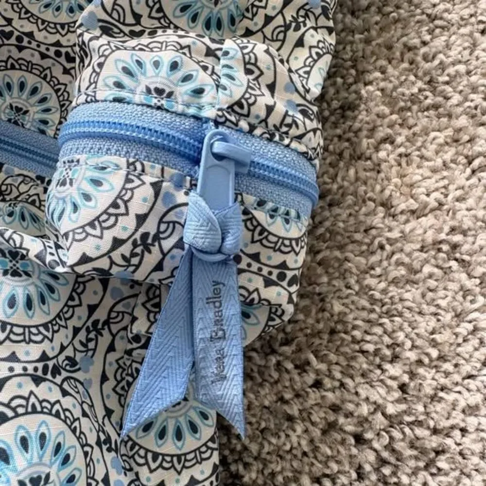 Vera Bradley Blue Medallion Drawstring Backpack